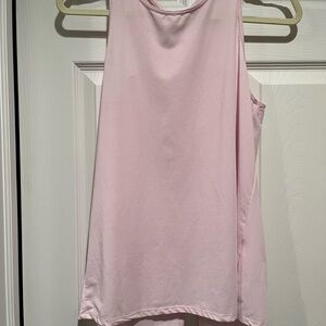 Fabletics Pink Sleeveless Tank Top with Rounded Neckline